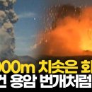 일본 사쿠라지마(桜島)폭발과 쿠마모또(熊本)지진 이미지