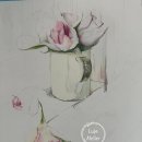 힐링 꽃과 식물 세밀화 이미지