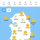 ＜오늘의 날씨 🌞☔️☃️＞ 2023년 8월 5일 토요일 이미지