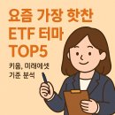 키움산업 | 국내 ETF 투자자들이 요즘 가장 많이 담는 테마 Top5 (with 키움, 미래에셋)