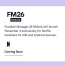 제이에스잉글리쉬풋볼클럽 | fm26 모바일 터치 소식정리 출시일 플랫폼