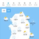 오늘의 날씨🌞☔️☃️ , 2024년 12월 13일 금요일 이미지