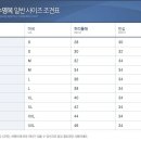 나이키/데쌍트/구보타/자낙스/아디다스 의류 및 기타의류 싸이즈표 이미지