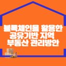 “블록체인을 활용한 공유기반 지역 부동산 관리방안” 이미지