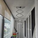 현대한누리타운 | 부산 망미 현대한누리타운 아파트 베란다 수동빨래 건조대 교체설치시공 일광선반