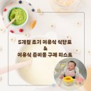 5개월 초기 이유식 식단표 / 준비물 리스트
