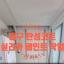대구 탄성코트 테크노폴리스우미린 아파트 실리카 페인트 작업