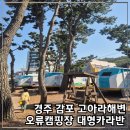 GS25오류소담점 | 경주 오류캠핑장 대형카라반 고아라해변 해송숲 1박 시설 및 상세 후기