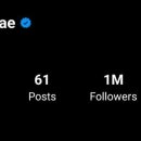 Min, 1 million on Insta!!!🎉 이미지