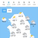 ＜오늘의 날씨 🌞☔️☃️＞ 2023년 2월 17일 금요일 이미지