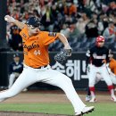 (야구) 한화 괴물투수 김서현 직구 vs 체인지업 gif 이미지