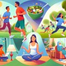 건강과 행복 이미지