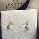 (새상품) 제이에스티나 14k 화이트골드 귀걸이-판매완료 이미지