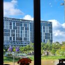 호반2차아파트 정문 옆 | 송파레이크파크호반써밋2차 아파트 임장 데이트, 신축의 깔끔함과 호수공원을 곁들인