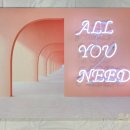 캔버스 네온사인 제작 이미지