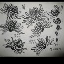 사군자 국화 이미지