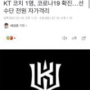 KT 코치 1명, 코로나19 확진…선수단 전원 자가격리 이미지