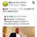 트럼프 대통령 4월 20일 계엄령 선포- 유월절- 3일간의 어둠- 자살의 주말- 열린 홍수의 문- 주식시장 붕괴- 글로벌 셧다운- 이미지