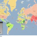 세계 각국 성기 사이즈 지도 (한국남자 ) 이미지