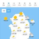 오늘의 날씨🌞☔️☃️ , 2024년 9월 24일 화요일 이미지