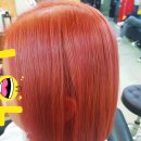 김희선핑크 염색머리 잘하는 빨강머리앤 수원 우만동 월드메르디앙 미용실
