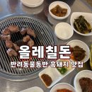 월평동 237-1 | 제주 서귀포 흑돼지 맛집 | 애견동반 가능한 올레칠돈 연탄구이 후기