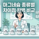 신산약국 | 마그네슘 종류별 차이점 완벽 비교 (+수면·근육경련 추천 영양제 선택법)