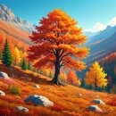 Fall season scenic landscapes AI 🍂🎃🍁🏞️ 이미지