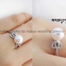 티아라 진주세트 &#39;해피웨딩주얼리 천연진주세트&#39; 결혼예물 진주세트 이미지