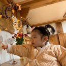 꽃과 한옥 이미지