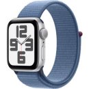 Apple 2023 애플워치 SE 2세대 알루미늄 케이스, 40mm, GPS, 실버 / 윈터 블루 스포츠 루프, Loop 이미지