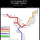 LA - 지하철 노선도 이미지