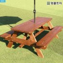 파라솔 | 야외테이블세트 후기｜마당에 두자마자 분위기 살아난 엉클트리 4인 원목 파라솔테이블 후기