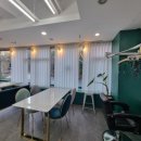 리안헤어샵 쉬폰커튼 설치후기 - 창앤커튼중부이불이천점, 커튼잘하는집