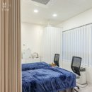 Y.G치과기공소 | [상가커튼] 고밀도 도톰쉬폰커튼 &amp; 핑크베이지커튼 - 인천검단신도시 뷰티샵 탈의실 아치커튼