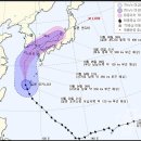 18호 태풍 차바 예상경로 이미지