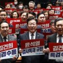 민주당 ‘尹규탄’ 장외투쟁 나선다… 與 “이재명 홍위병 집단이냐” 이미지