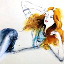 수채화 일러스트 이미지