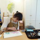 정밀화와 수채화 이미지