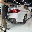 트러스트 디테일링세차 | 대전 BMW 5시리즈 광택 + 유리막코팅 시공 후기｜흰색 차량도 관리에 따라 새차처럼 달라집니다.
