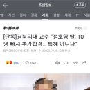 [단독] 경북의대 교수 &#34;정호영 딸, 10명 빠져 추가합격... 특혜 아니다&#34; 🤮2번 집합🤮 이미지