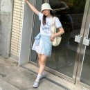 락피쉬웨더웨어 클로르 Clor 스크런치 레이스업 스니커즈+빈티지 그래픽 티셔츠 여름 코디