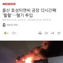 울산 효성티앤씨 공장 12시간째 '활활'…헬기 투입 이미지