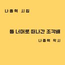 신간 전자책 [등 너머로 떠나간 조각배-나종혁 시집] 보도 자료 이미지