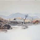 한국화(수묵 담채화) 이미지