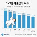 2023 1~3분기 출생아 수 추이 이미지