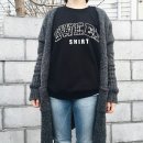 디픽트 스윗 스웻셔츠(블랙) M사이즈 여성 착용 구매 후기입니다.