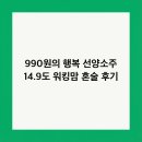 GS25오동점 | 990원의 행복 선양소주 14.9도 워킹맘 혼술 후기