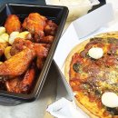 굽네치킨 볼케이노 &amp; 바질토마토 씬피자에 남해구운마늘 추가한 후기