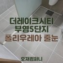 스타레이크컴퍼니 | 호재컴퍼니의 호수공원역 센트리체 (더레이크시티 부영 5단지) 폴리우레아 줄눈 시공 후기